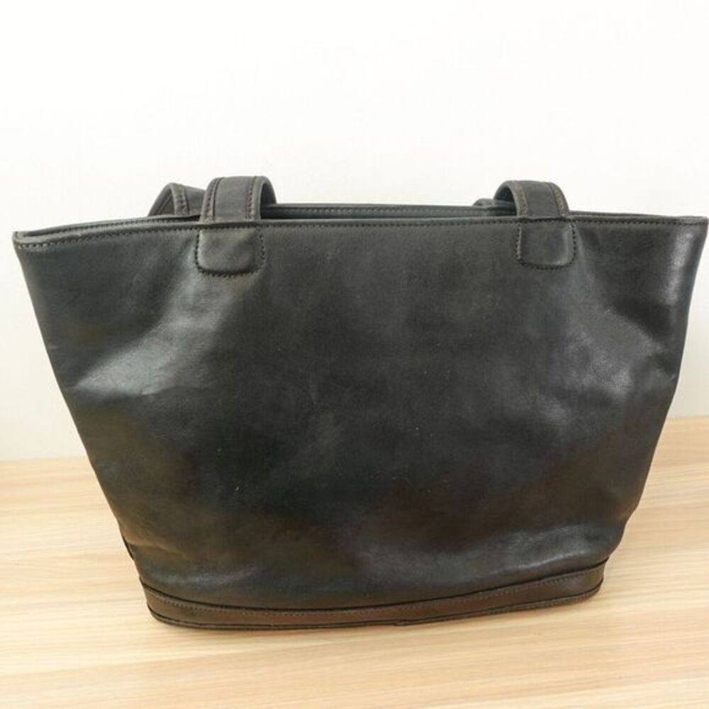 Vintage Coach Bleecker Basket Tote Black Leather‎ Bucket Utility Purse 9302 USA - Picture 10 of 15